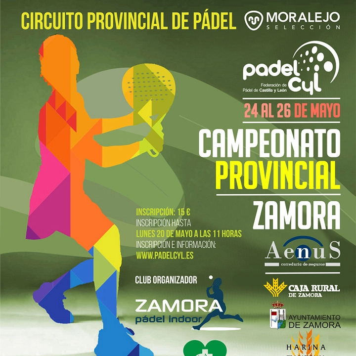 Moralejo Selección, sponsors the regional padel championship in Zamora.