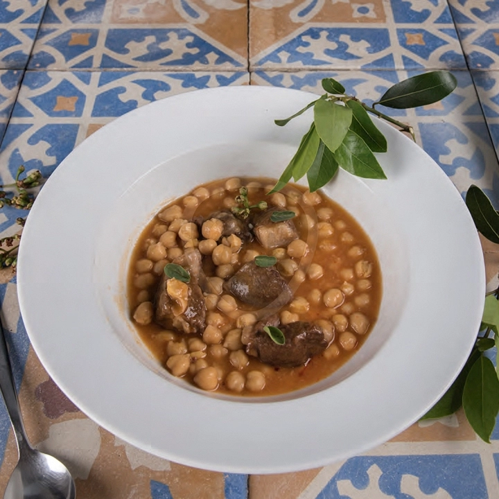 Chickpeas with Lamb